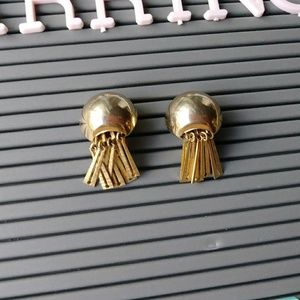 FINAL PRICE·LAST DAY gold vintage earrings clip